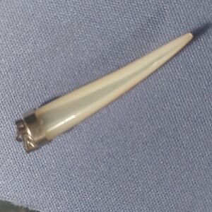 Vintage Artisan  Cornicello Mother of Pearl Horn pendant